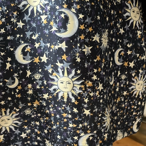 J.Crew navy blue new with tags, silky robe designed with moon and stars - Picture 7 of 10